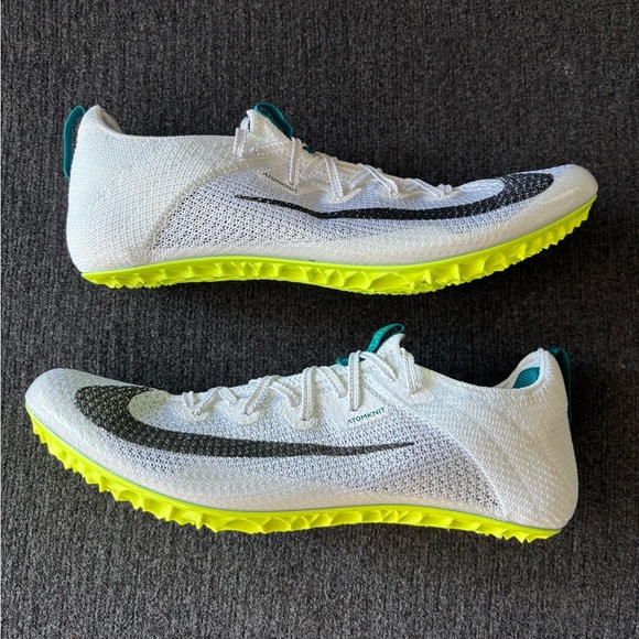 Nike Zoom SuperFly Elite 2 “White Bright Spruce” Track & Field Shoes Size 11 - Picture 3 of 8